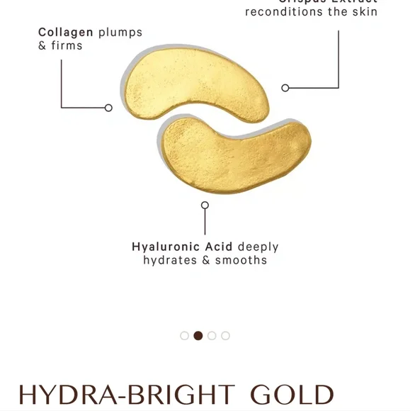2/$35! MZ Skin Hydra Bright Golden Eye Treatment Mask - Picture 3 of 9